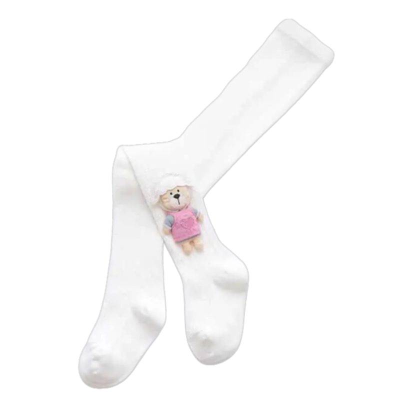 UTILISIMO - Panty Tejida Ballerina Algodon Buen Estire Blanco