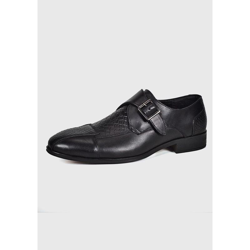 ENZO MANZINI - Zapato Cuero Verona Negro ENZO MANZINI