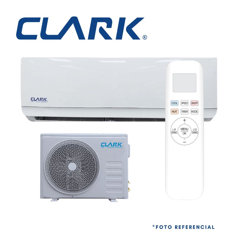 CLARK - AIRE ACONDICIONADO SPLIT MURO INVERTER 18000BTUhr CLARK