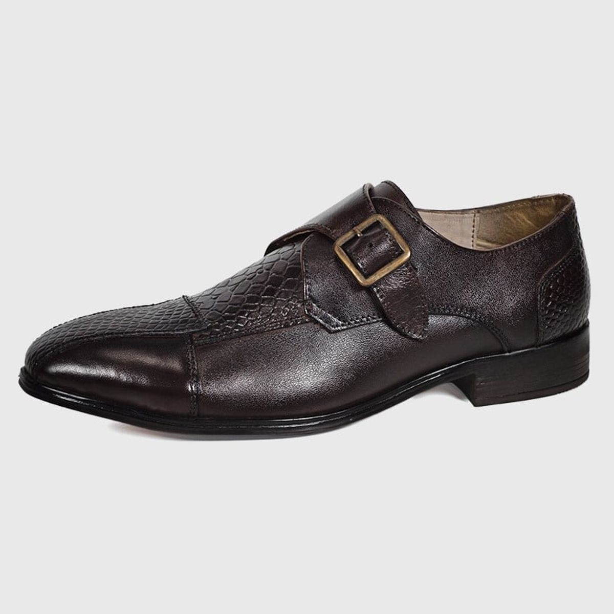 ENZO MANZINI - Zapato Cuero Verona Café Oscuro ENZO MANZINI