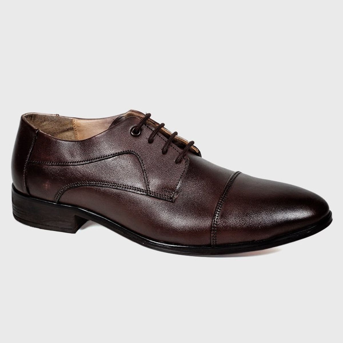 ENZO MANZINI - Zapato Cuero Palermo Café Oscuro ENZO MANZINI