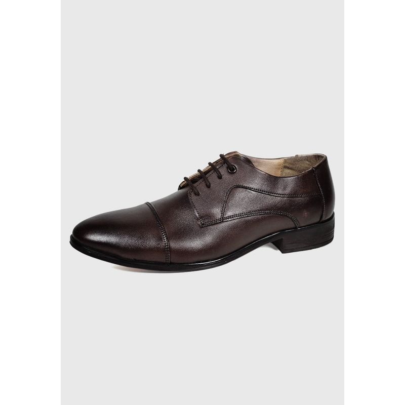 ENZO MANZINI - Zapato Cuero Palermo Café Oscuro ENZO MANZINI