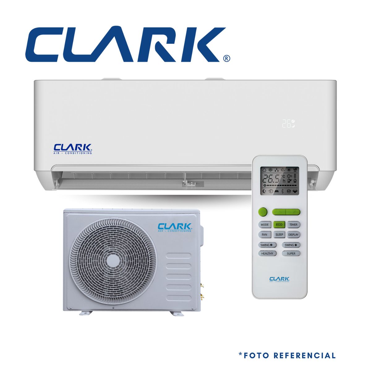 CLARK - AIRE ACONDICIONADO SPLIT MURO ONOFF 18000BTUhr