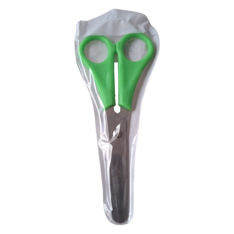 GENERICO - Tijera Escolar Punta Roma 13 Cm Verde