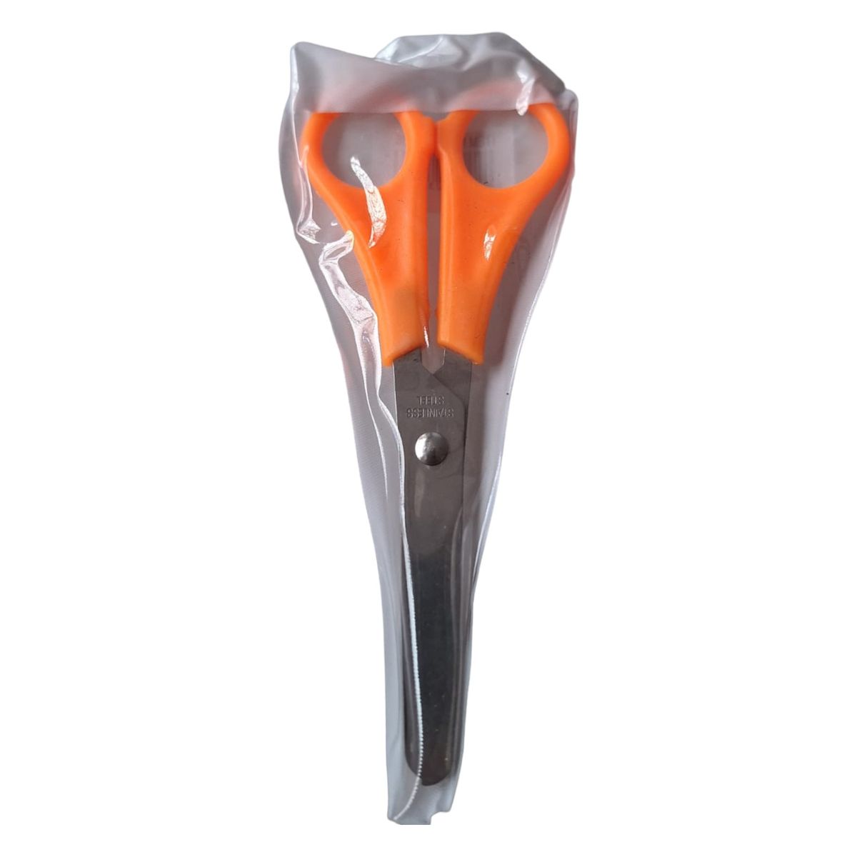 GENERICO - Tijera Escolar Punta Roma 13 Cm Naranja