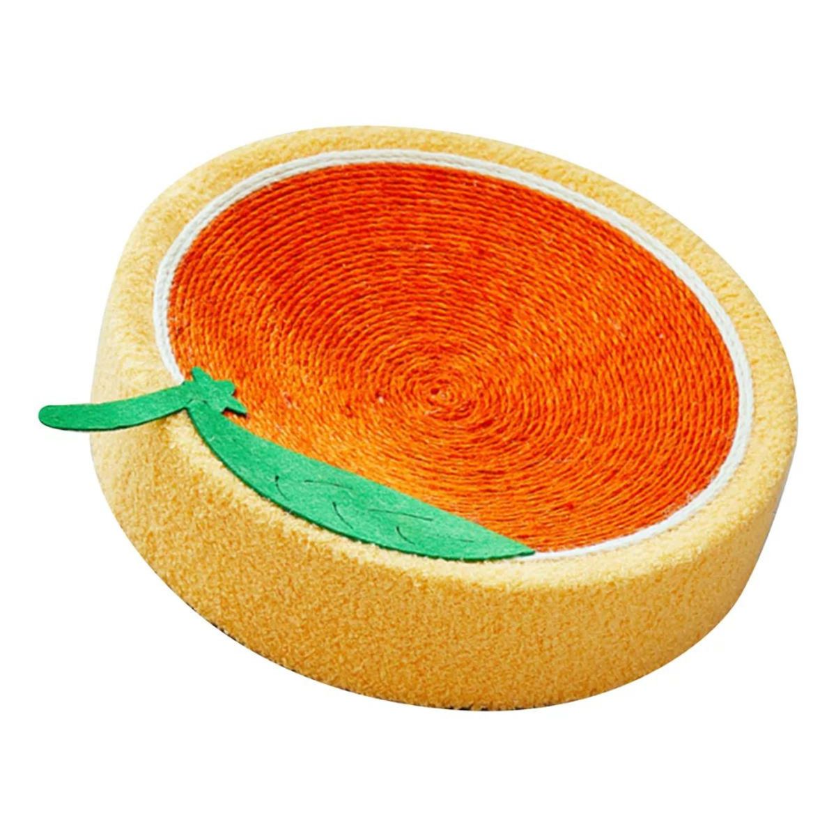 CRUSEC - Rascador De Cama Con Forma Redonda De Sisal De Naranja