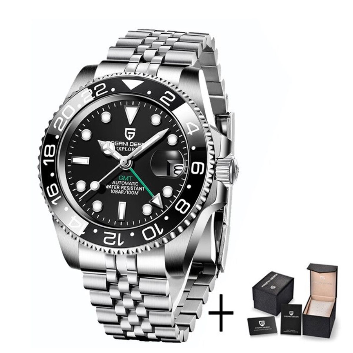 PAGANI - Reloj Hombre PAGANI SUBMARINER  GMT Automático Cristal de Zafiro