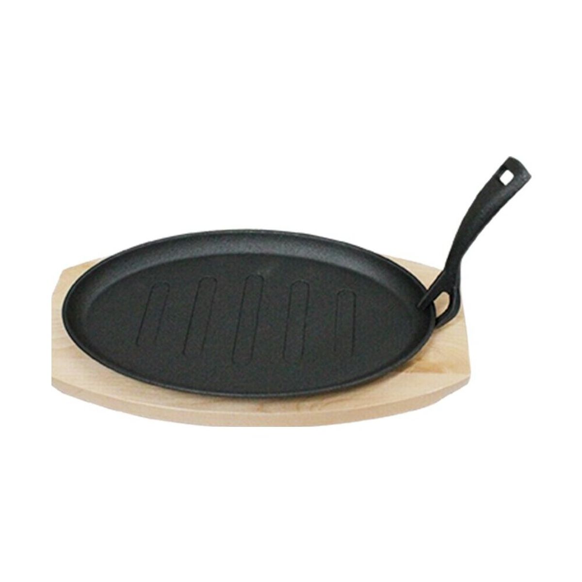 BRIVA - SARTéN DE HIERRO OVALADO CON BASE 24 CM