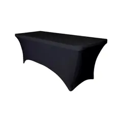 GENERICO - Funda Mantel Tela Spandex Mesa 180cm Evento Hogarútil Negro