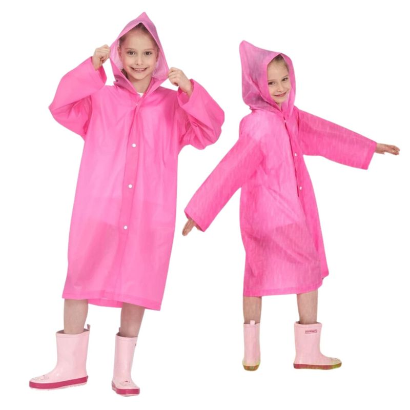 OMAS - Poncho Unisex Capa Impermeable Portátil Lluvia Viento Surtido Niña