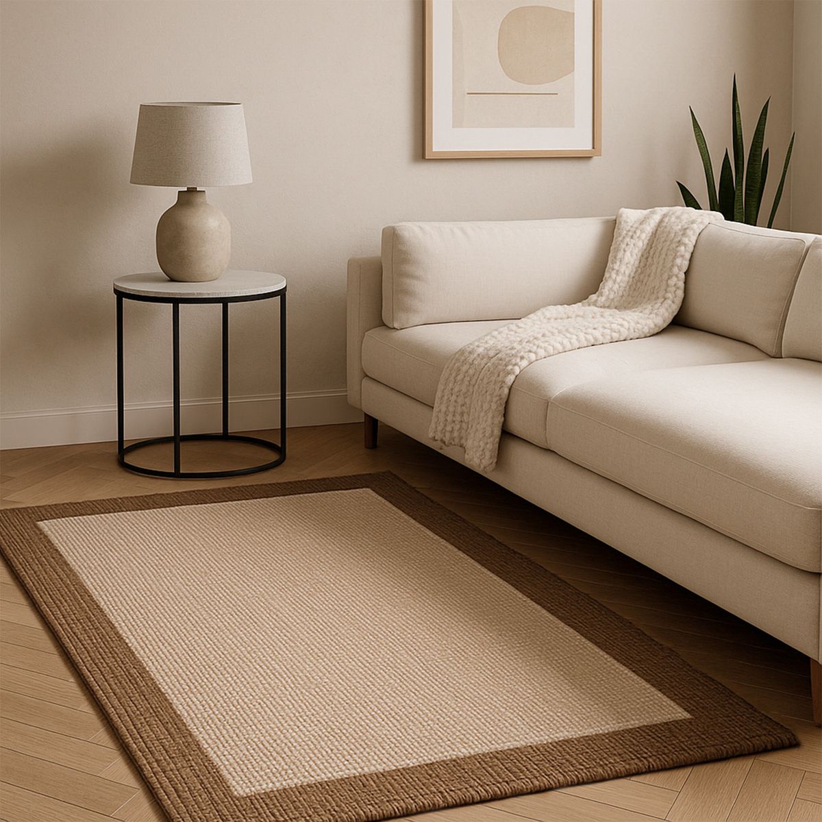 IDETEX - Alfombra Sisal Poseidon 160X230 Cm Sand Idetex