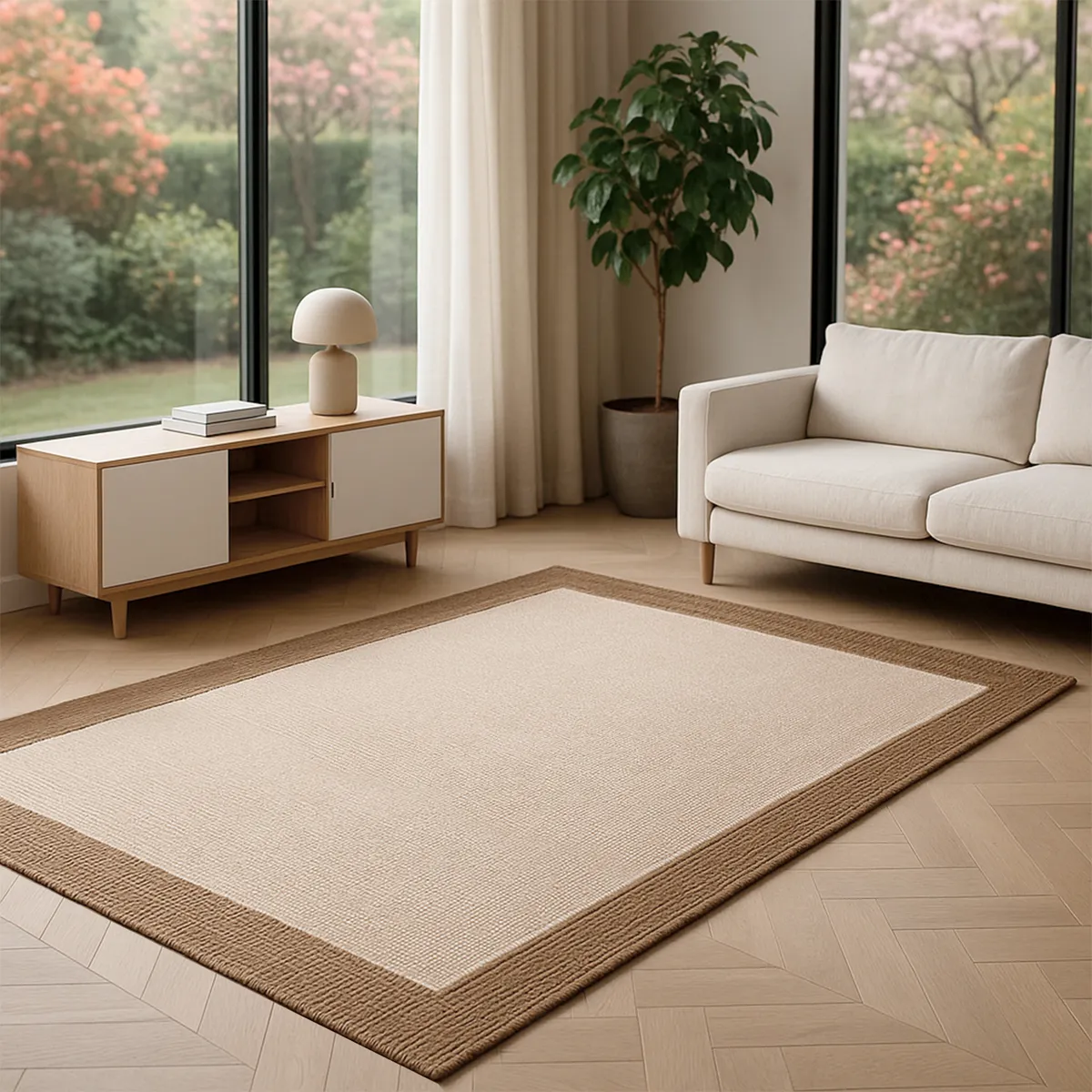 IDETEX - Alfombra Sisal Poseidon 240X340 Cm Sand Idetex