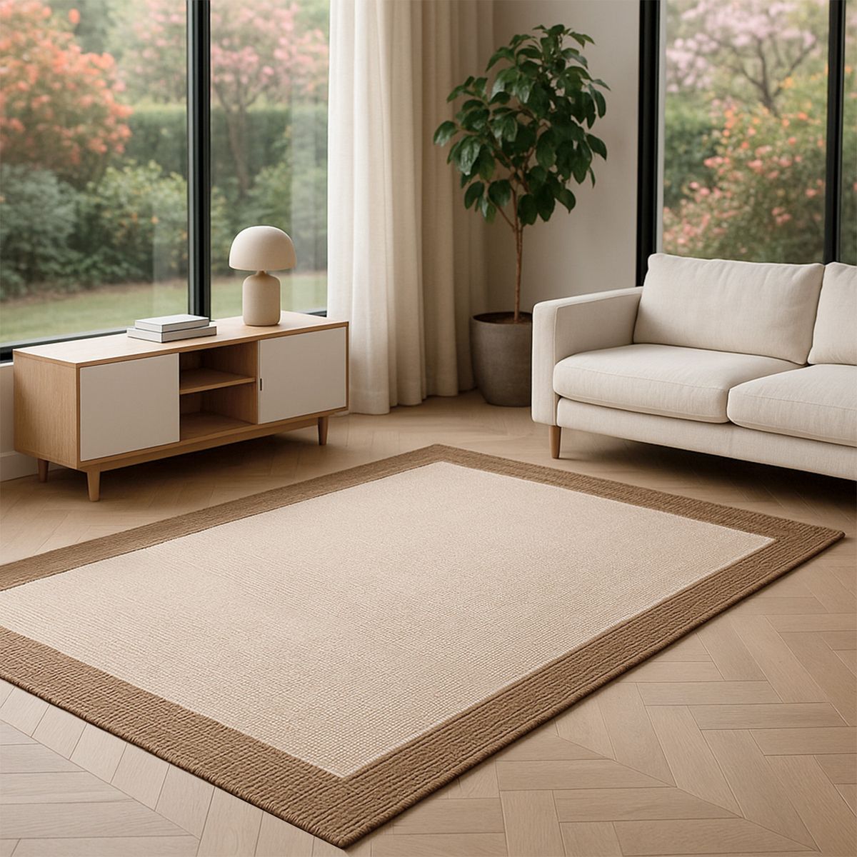 IDETEX - Alfombra Sisal Poseidon 240X340 Cm Sand Idetex