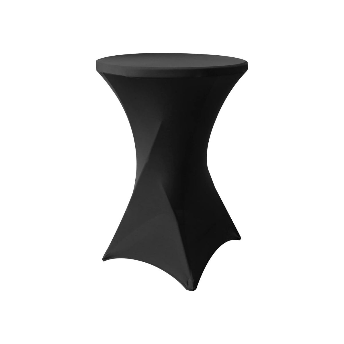 GENERICO - Funda Mantel Tela Spandex Redondo 80x110cm Evento Hogarútil Negro