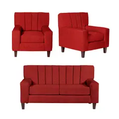 CASA WOW DECO - LIVING SENA 2-1-1 ROJO