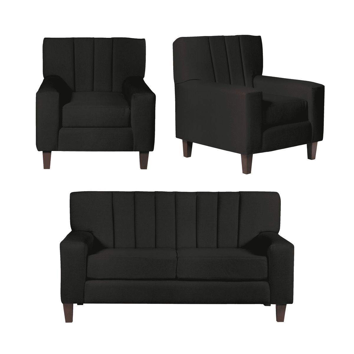 CASA WOW DECO - LIVING SENA 2-1-1 GRIS