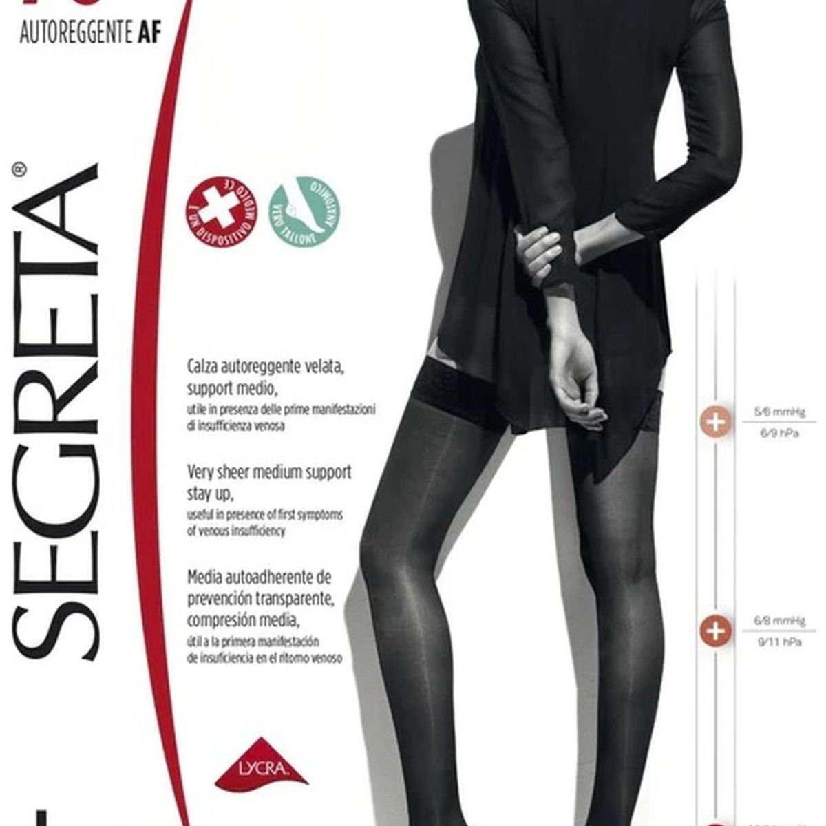 IBICI - Media Liga Segreta 70 Compresión Graduada 11 14mmhg - Piel- 4