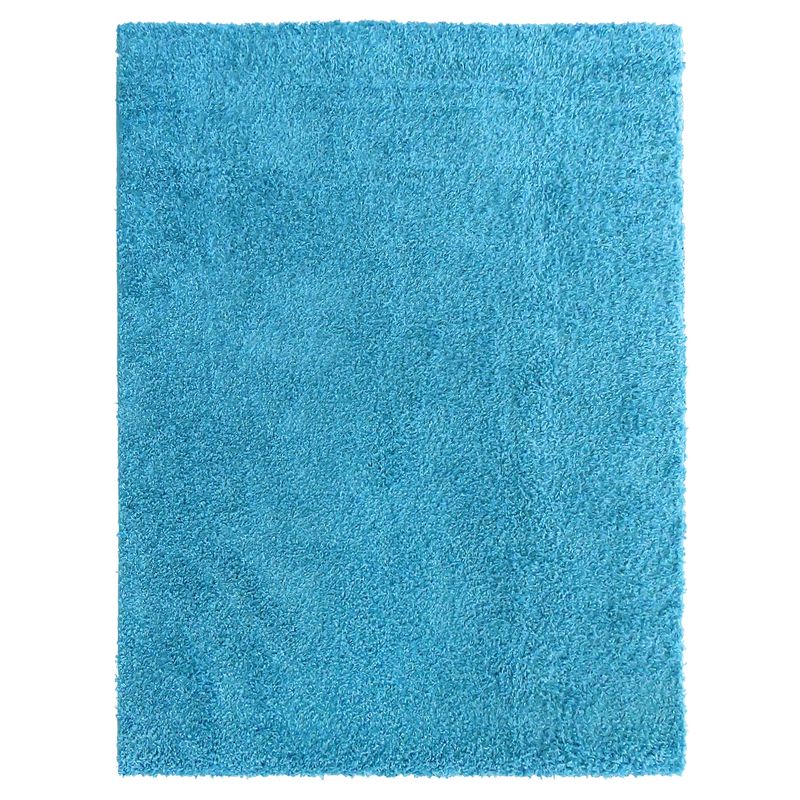 IDETEX - Alfombra Shaggy Lisa 050 X 100 Turquesa Idetex