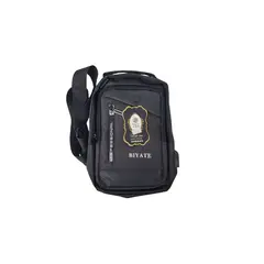 IRM - Mochila Bandolera Color Negro Moderna Puerto USB