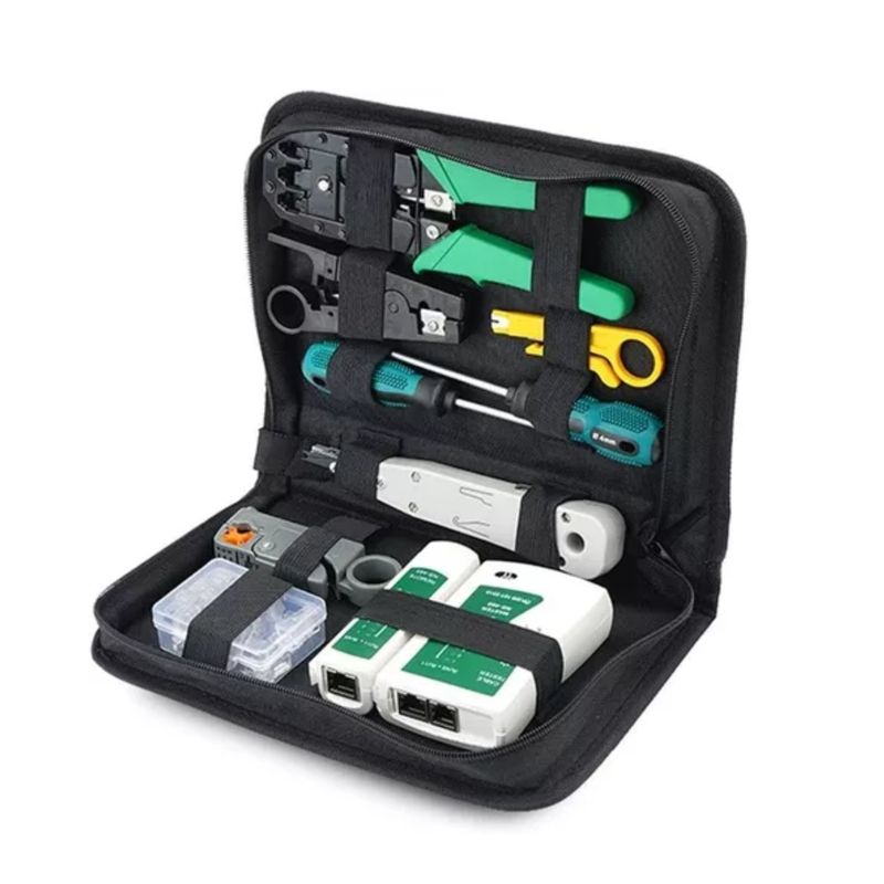 IMPORTCLICK - Kit Herramientas Redes Crimpeadora Pelacables IMPORTCLICK