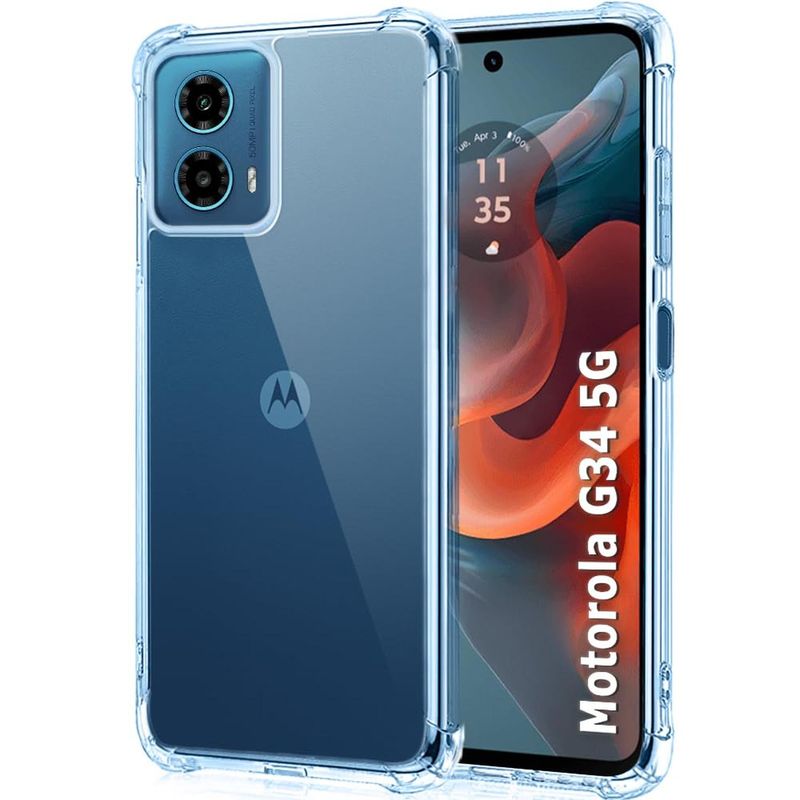 GENERICO - Carcasa Antishock Transparente para Moto G34 5g