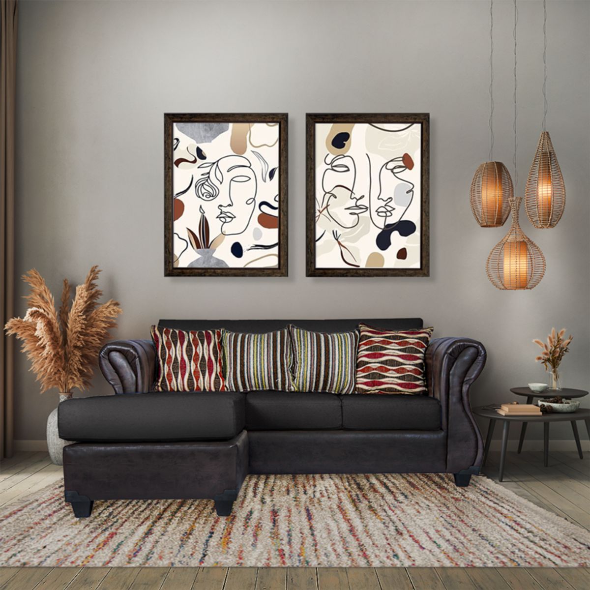 CASA WOW DECO - SECCIONAL VERONA REVERSIBLE GRIS