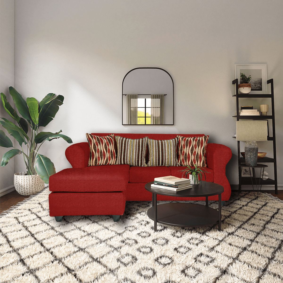 CASA WOW DECO - SECCIONAL ROMA REVERSIBLE ROJO