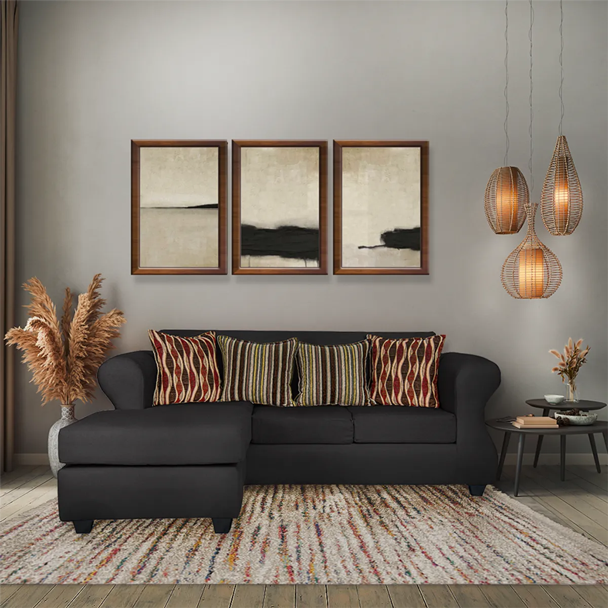 CASA WOW DECO - SECCIONAL ROMA REVERSIBLE GRIS