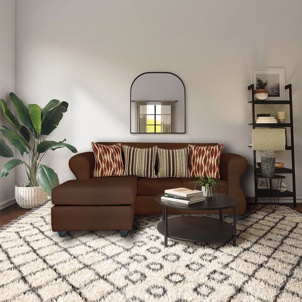 CASA WOW DECO - SECCIONAL ROMA REVERSIBLE CAFÉ.