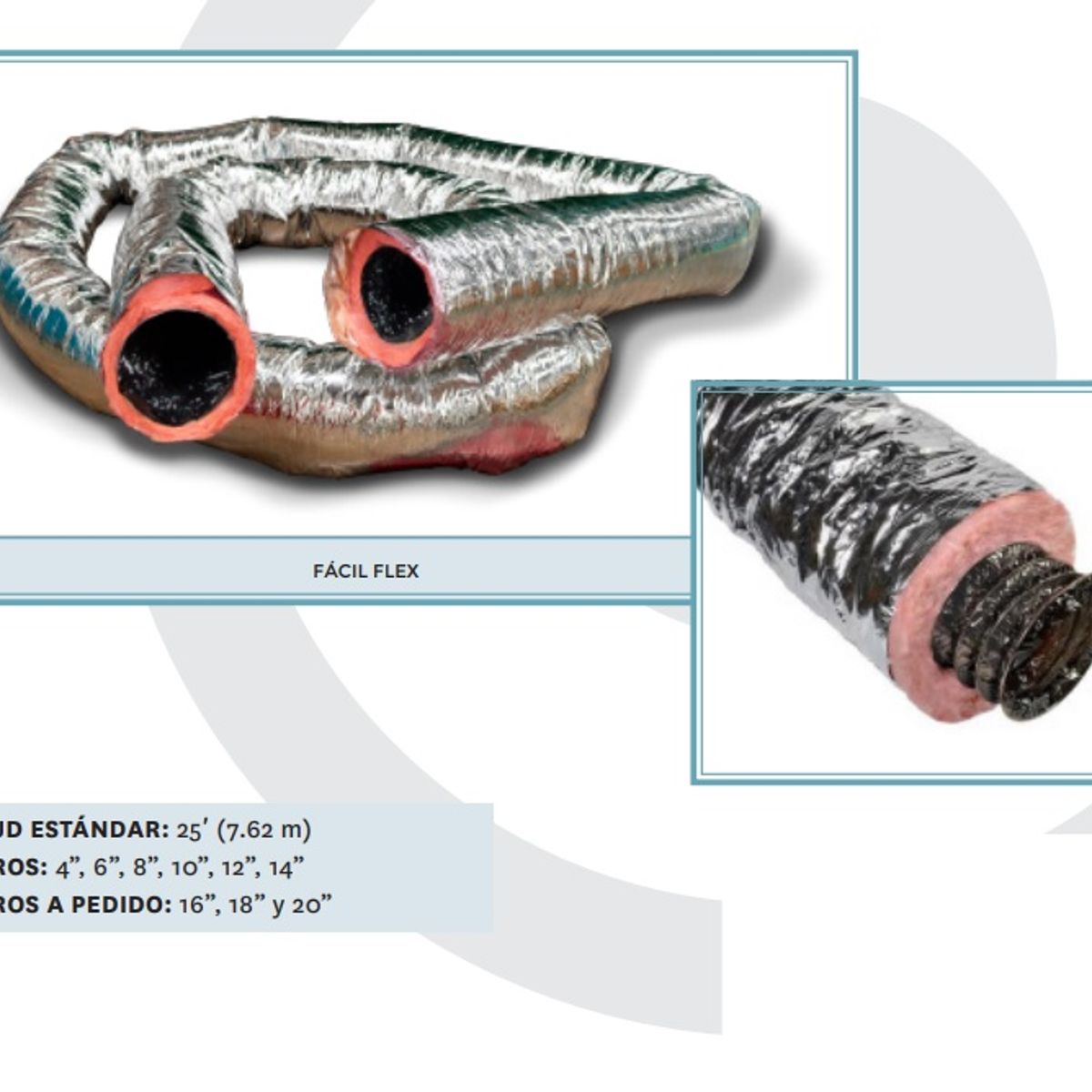 Ducto Flexible 8 Pulg Aire Acondicionado 7mts, marca GENERICO - Foto Principal