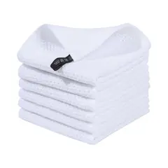 GENERICO - Pack 3 Paño Cocina Algodón Estilo Waffle Hogarutil Blanco