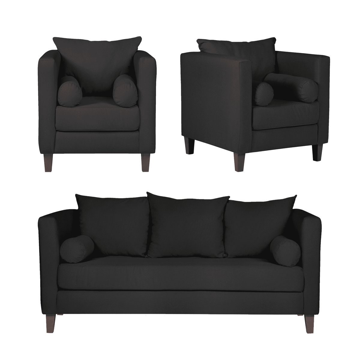 CASA WOW DECO - LIVING RIN 3-1-1 GRIS