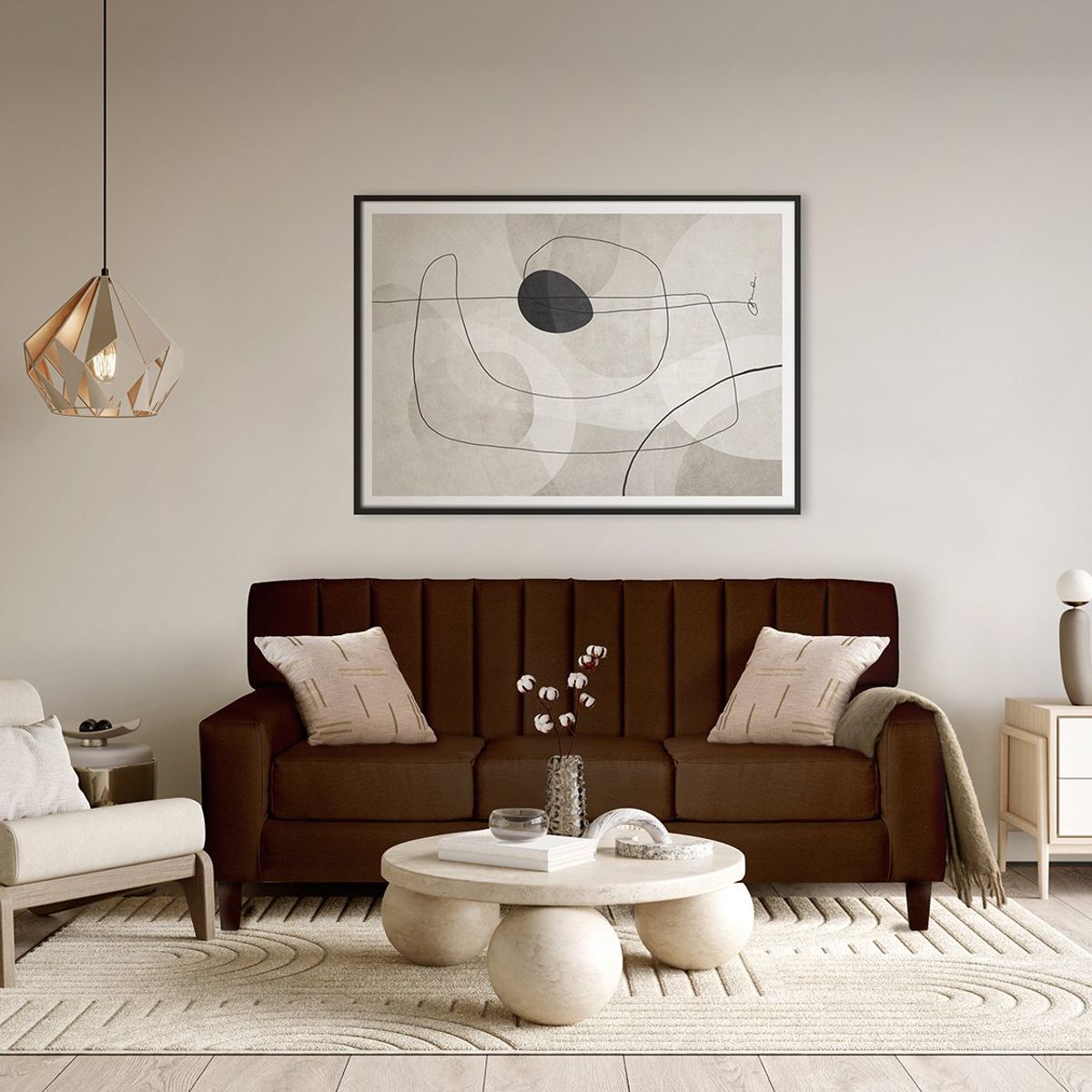 CASA WOW DECO - SOFA SENA 3C CAFÉ