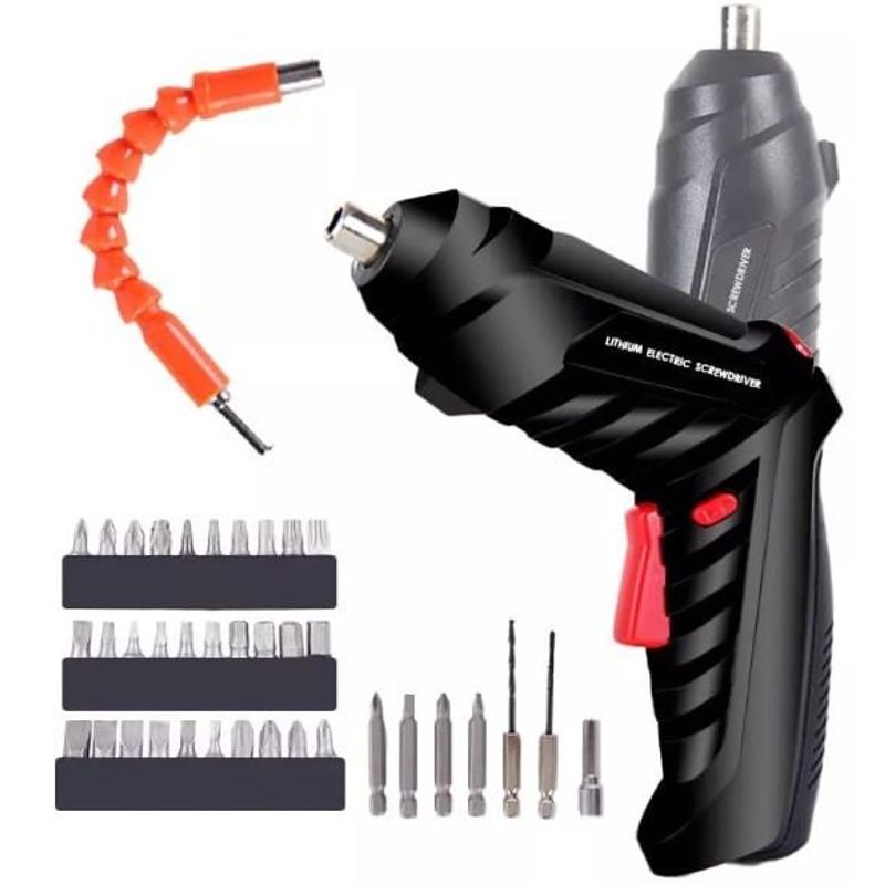 GENERICO - Destornillador inalambrico electrico portatil 47 pzs con Maleta