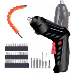 GENERICO - Destornillador inalambrico electrico portatil 47 pzs con Maleta