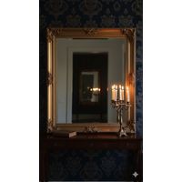 Espejo dorado cuadrado tipo talllado 135x94