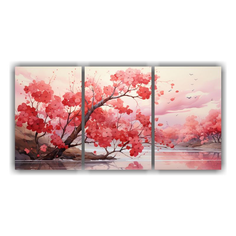 GENERICO - Artes De Pared Conceptual Espacio A Árbol De Eucalipto Colo 240x120cm