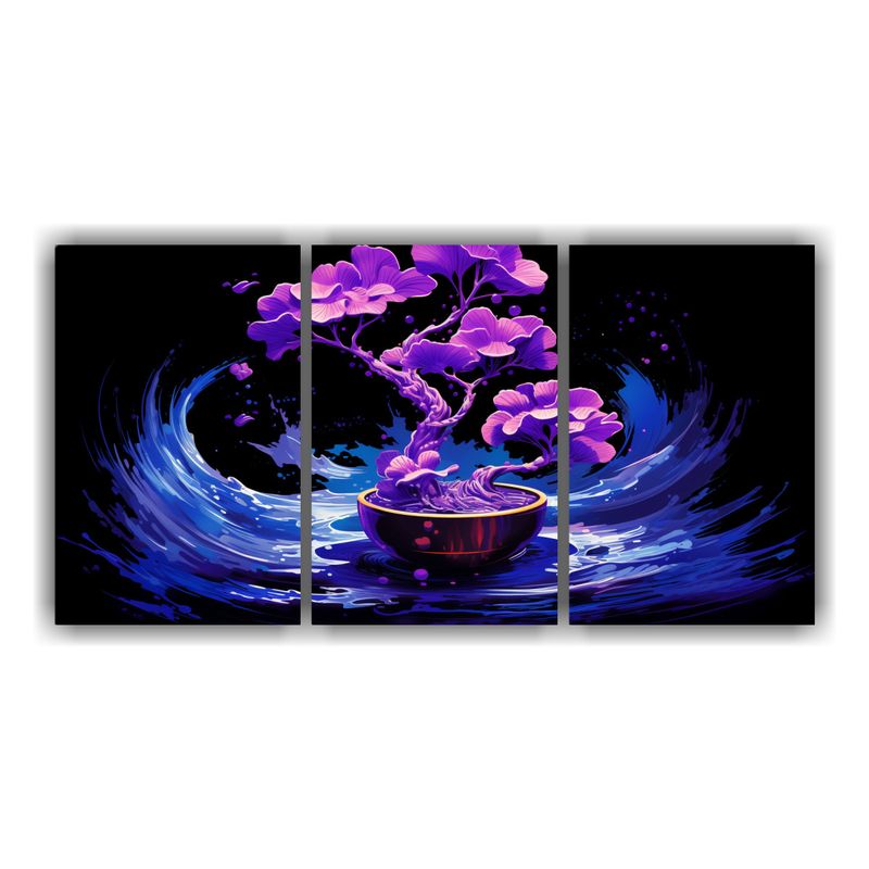 GENERICO - Pintura En Bastidor De Tela: Ginkgo Biloba Bonsai Tree En Co 240x120cm