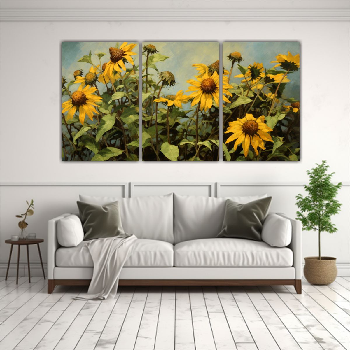 GENERICO - Pintura Abstracta De Alcachofas De Jerusalén Alta Intensida 240x120cm