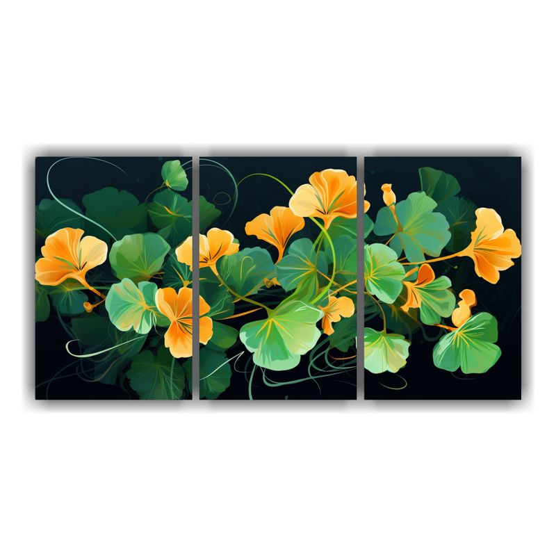 GENERICO - Cuadro De Arte De Pared Composición Equilibrio Nasturtium H 240x120cm