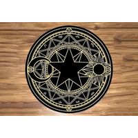 Alfombra Sakura Card Captor Color Negro 80cm…