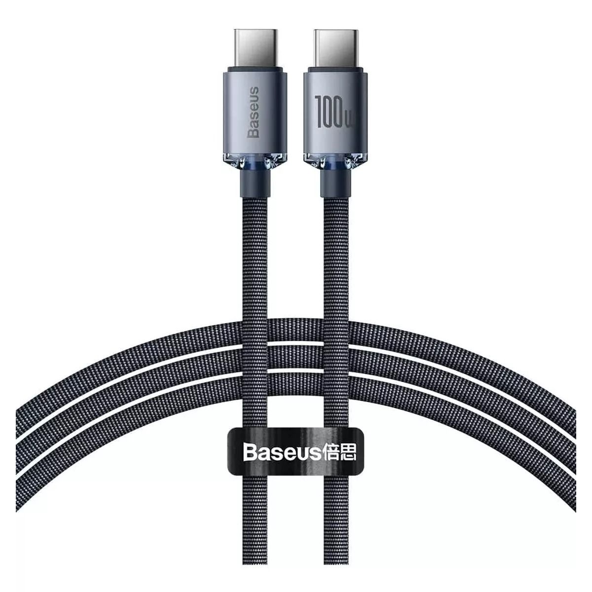 KUULAA - Cable Tipo C A C Baseus De Carga Rápida 100w 12m Epa Negro