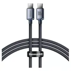 KUULAA - Cable Tipo C A C Baseus De Carga Rápida 100w 12m Epa Negro