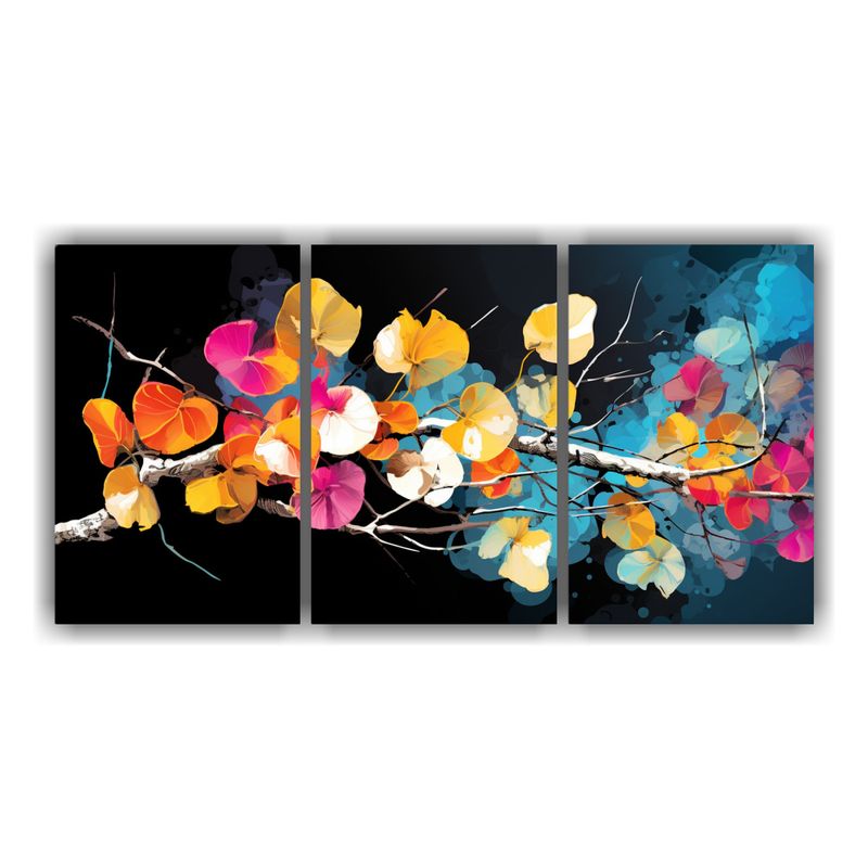 GENERICO - Pintura Decorativa De Acuarela De Un álamo Temblón En Colo 240x120cm