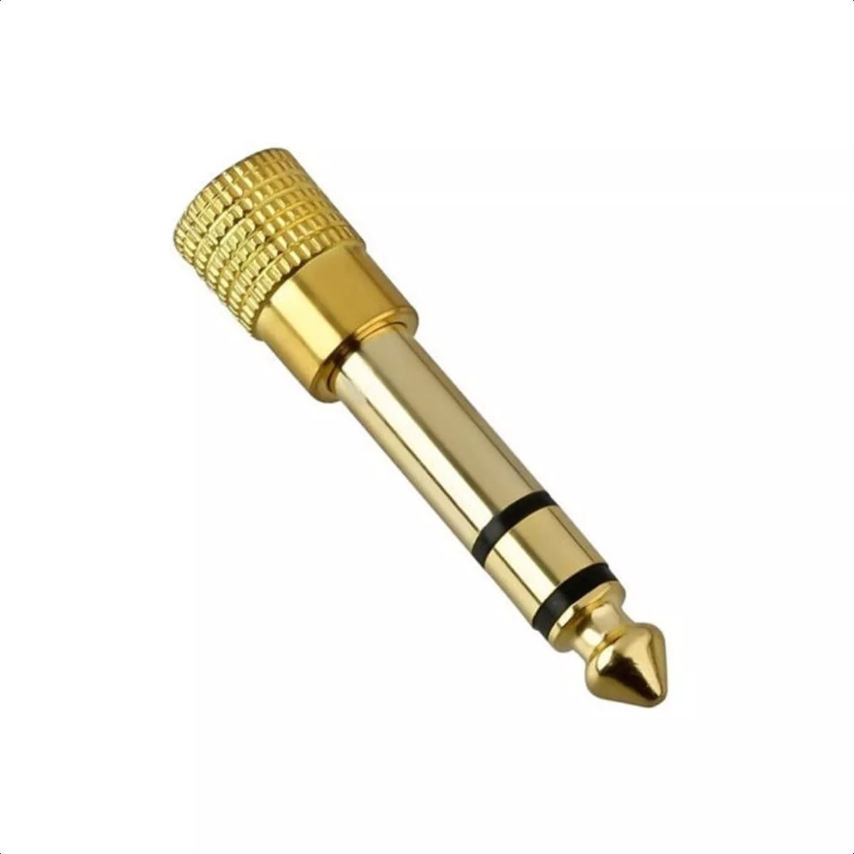 GENERICO - Adaptador Audio 6.3 Macho A 3.5 Hembra Plug Jack Estéreo