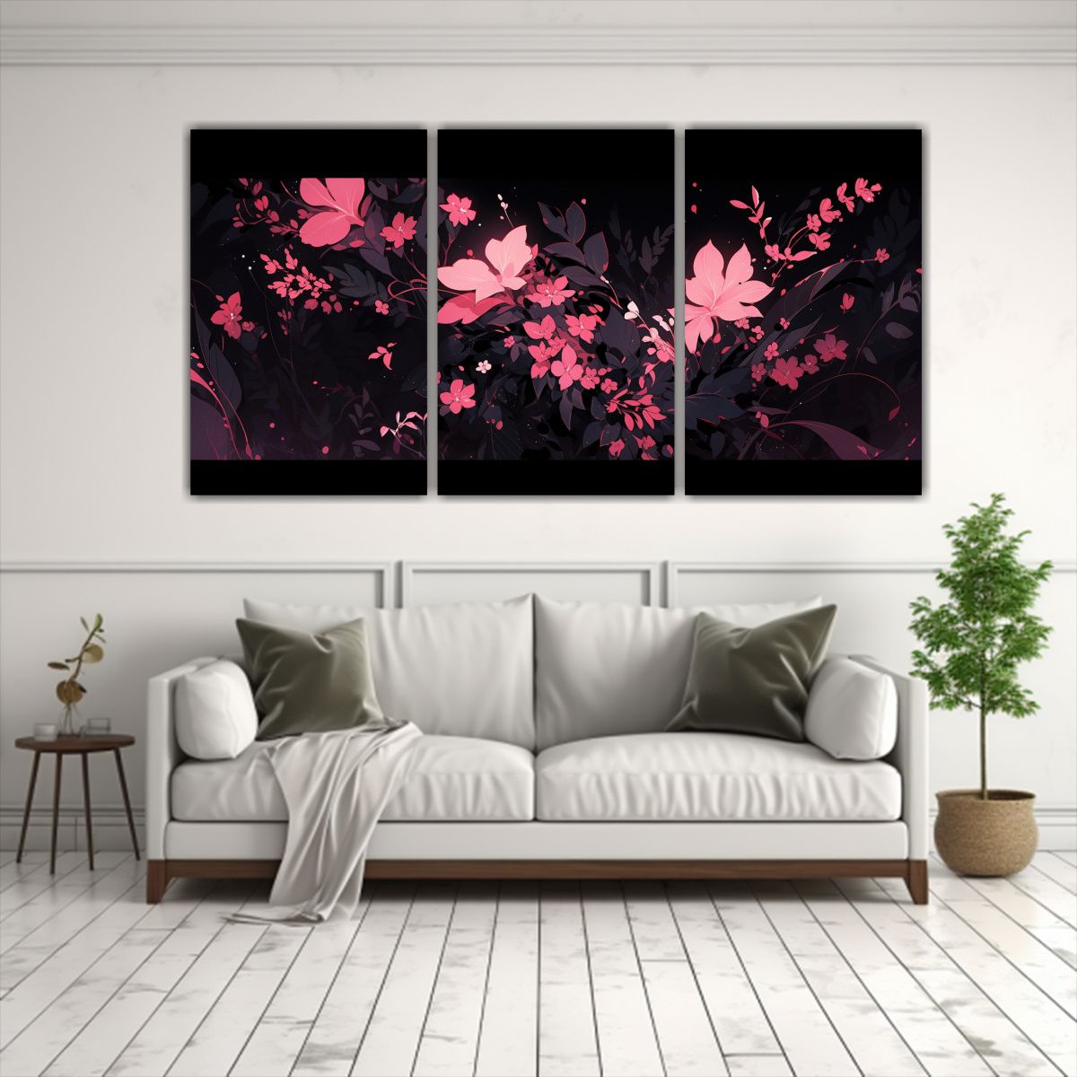 GENERICO - Artes Moderno Elegante En Negro Y Rosa: Estilo Neonoir De De 240x120cm
