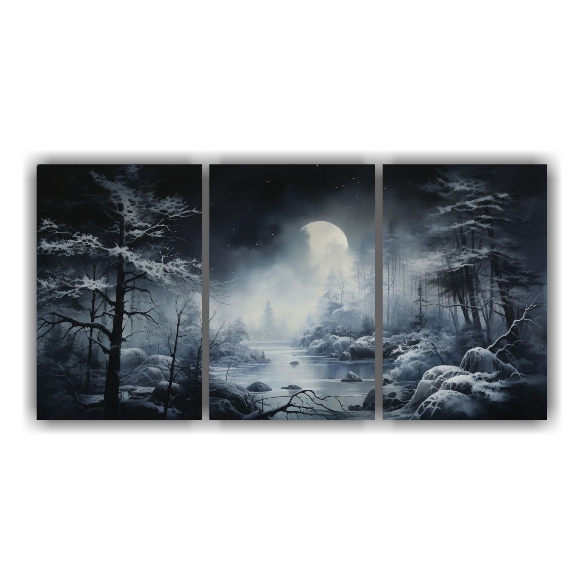 GENERICO - Cuadros Vanguardia Bosque Paisaje Sumie Decoración Pinturas 240x120cm