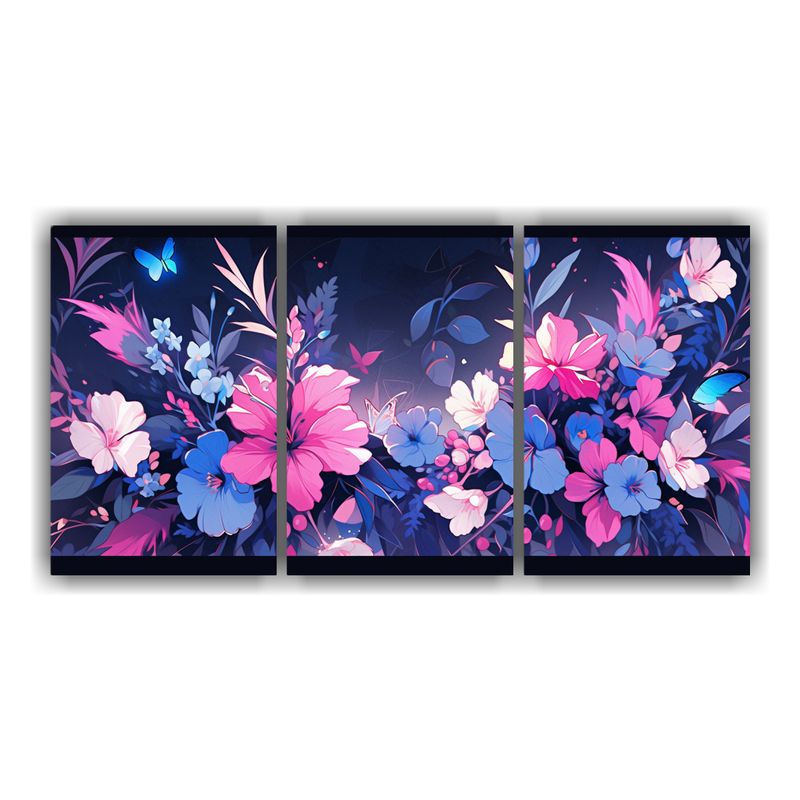 GENERICO - Pinturas Decorativas Vintage Época Pink AND Blue Colors Neo 240x120cm