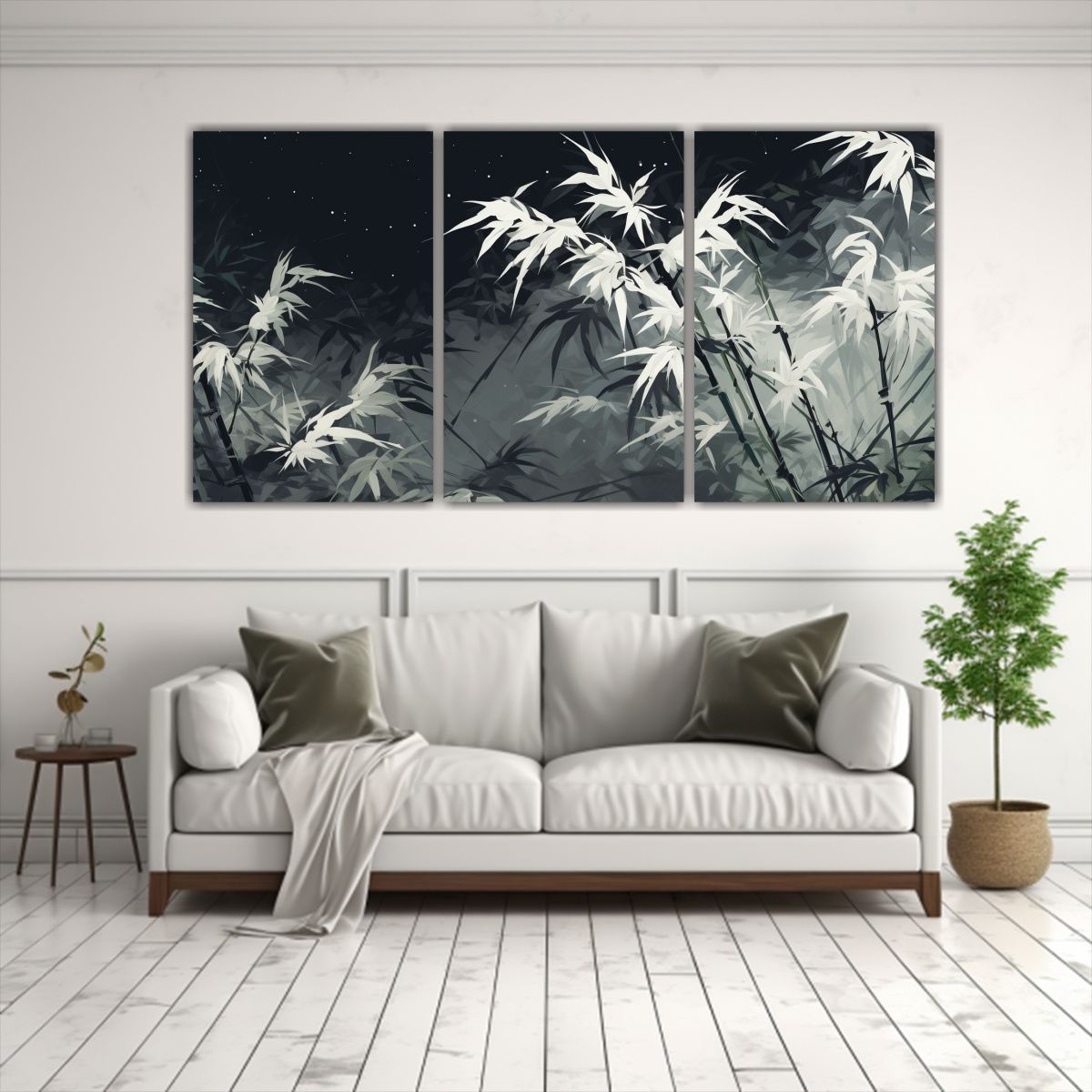 GENERICO - Pinturas Decorativas únicas De Tres Composiciones Hermoso C 240x120cm