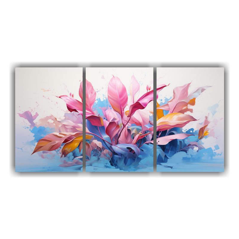 GENERICO - Conjunto De 3 Cuadros Cuadro Interiores Árbol De Plátano C 240x120cm